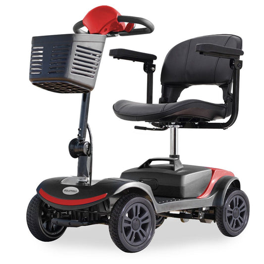 EQUIPMED SmartRider Electric Mobility Scooter - Black & Red