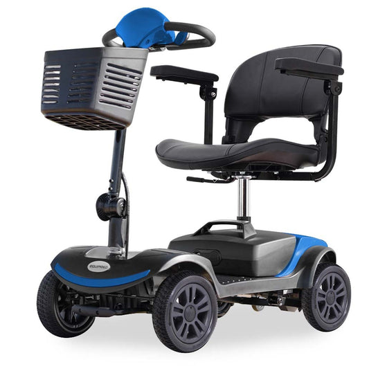 EQUIPMED SmartRider Electric Mobility Scooter - Black & Blue
