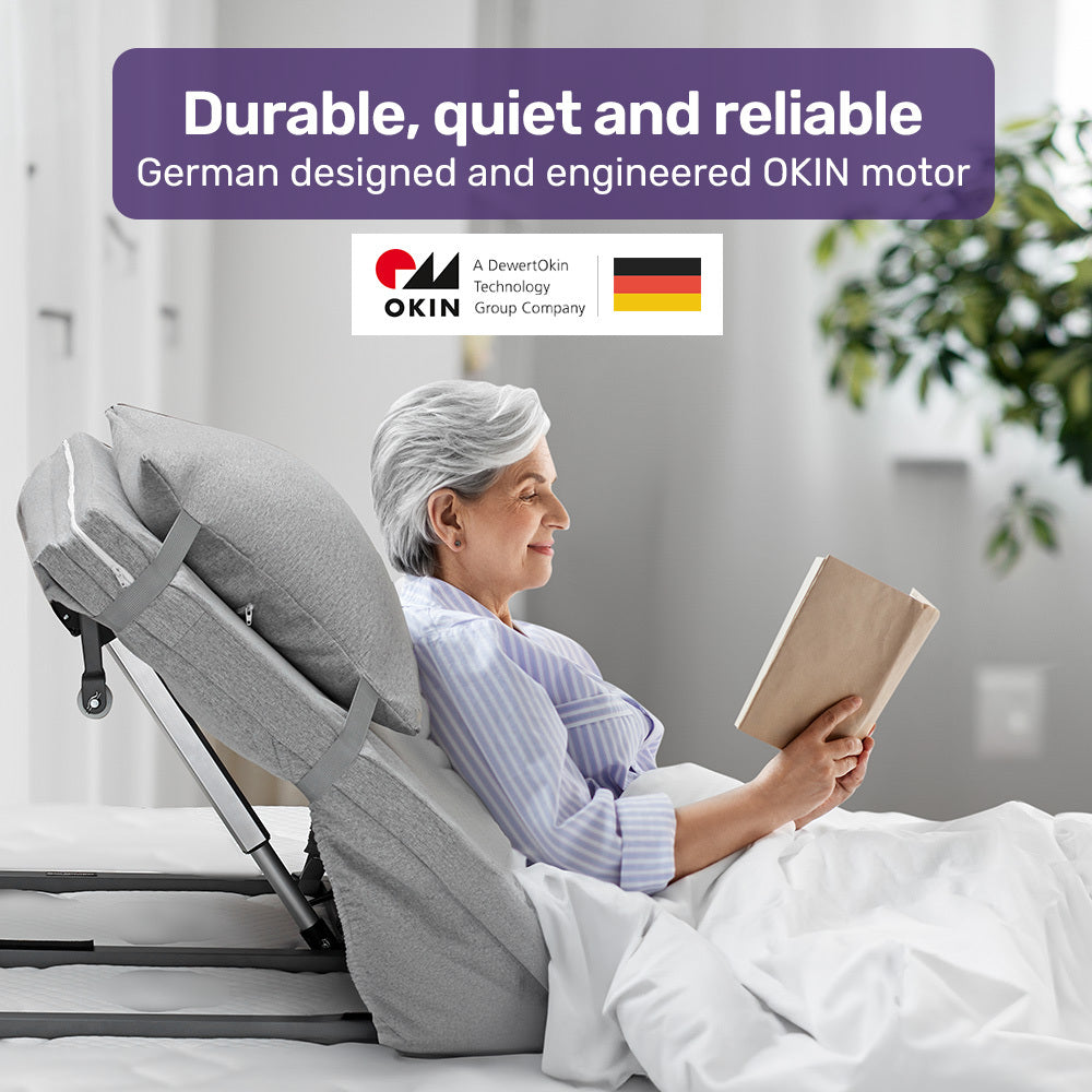 EQUIPMED Full Length Electric Bed Backrest for Independent Comfort