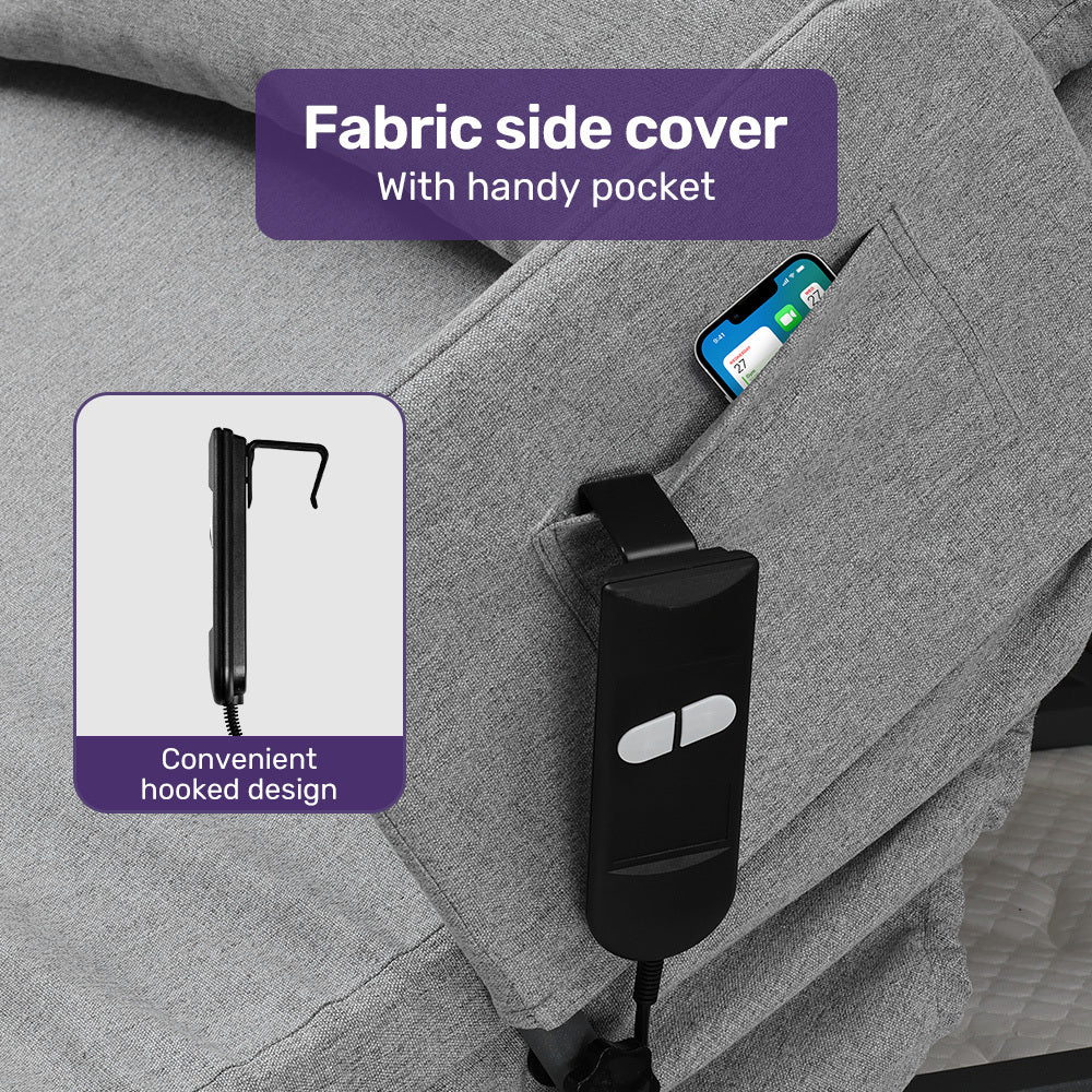 EQUIPMED Electric Adjustable Bed Backrest for Comfort