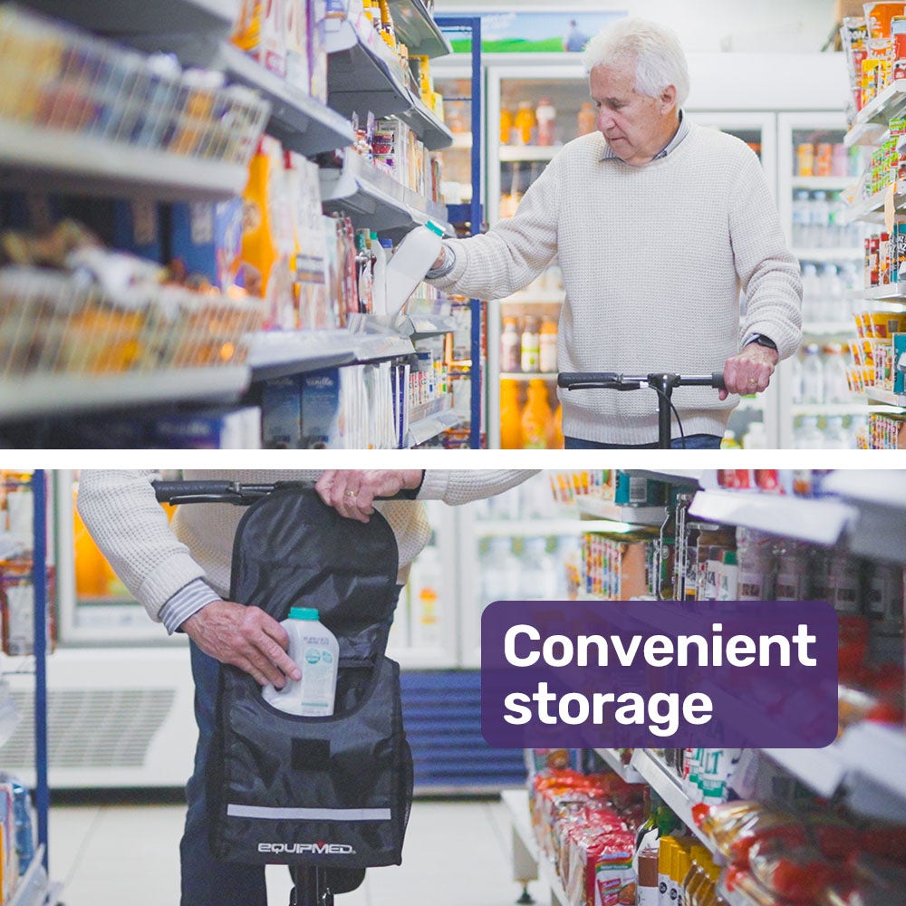 EQUIPMED Knee Scooter Walker for Effortless Mobility and Recovery - Red