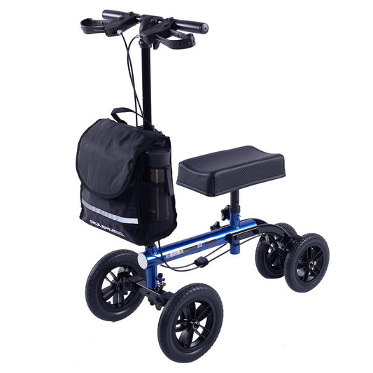 EQUIPMED Easy-Roller Knee Scooter Walker - Blue