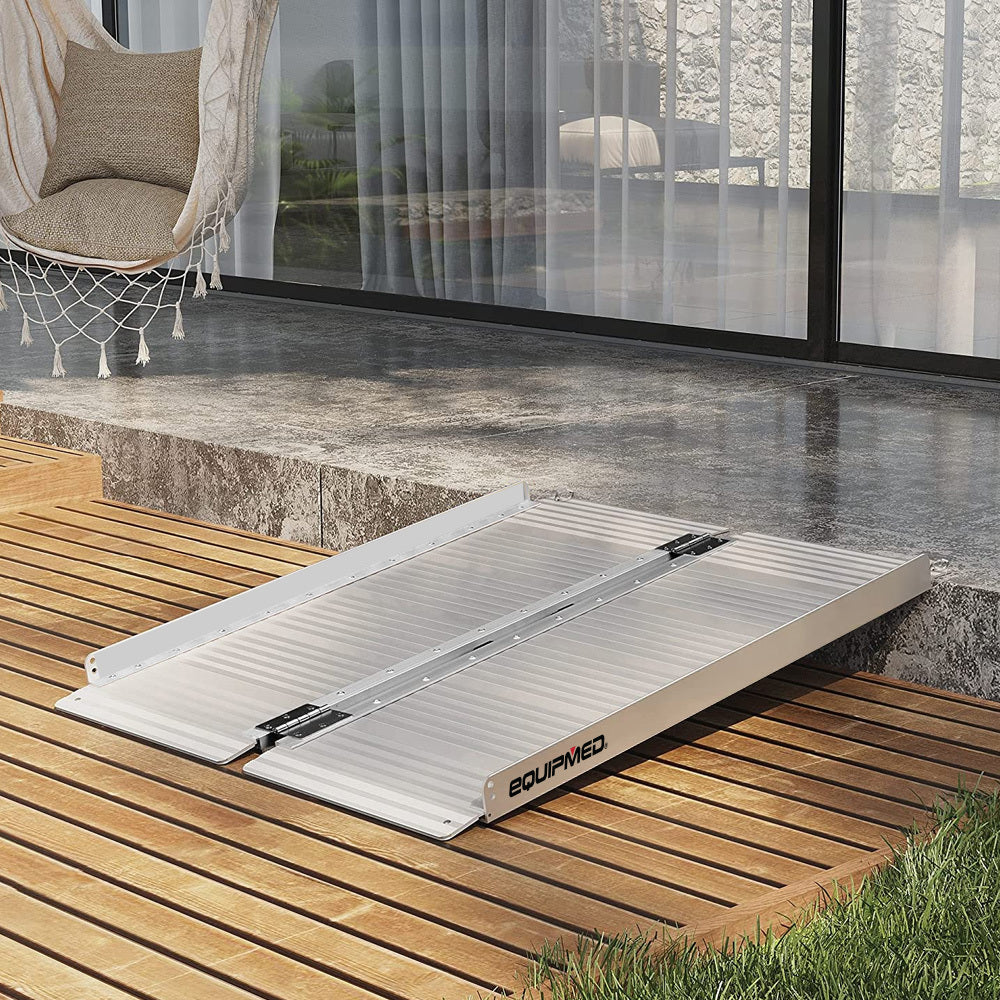 91cm EQUIPMED Portable Folding Aluminum Access Ramp
