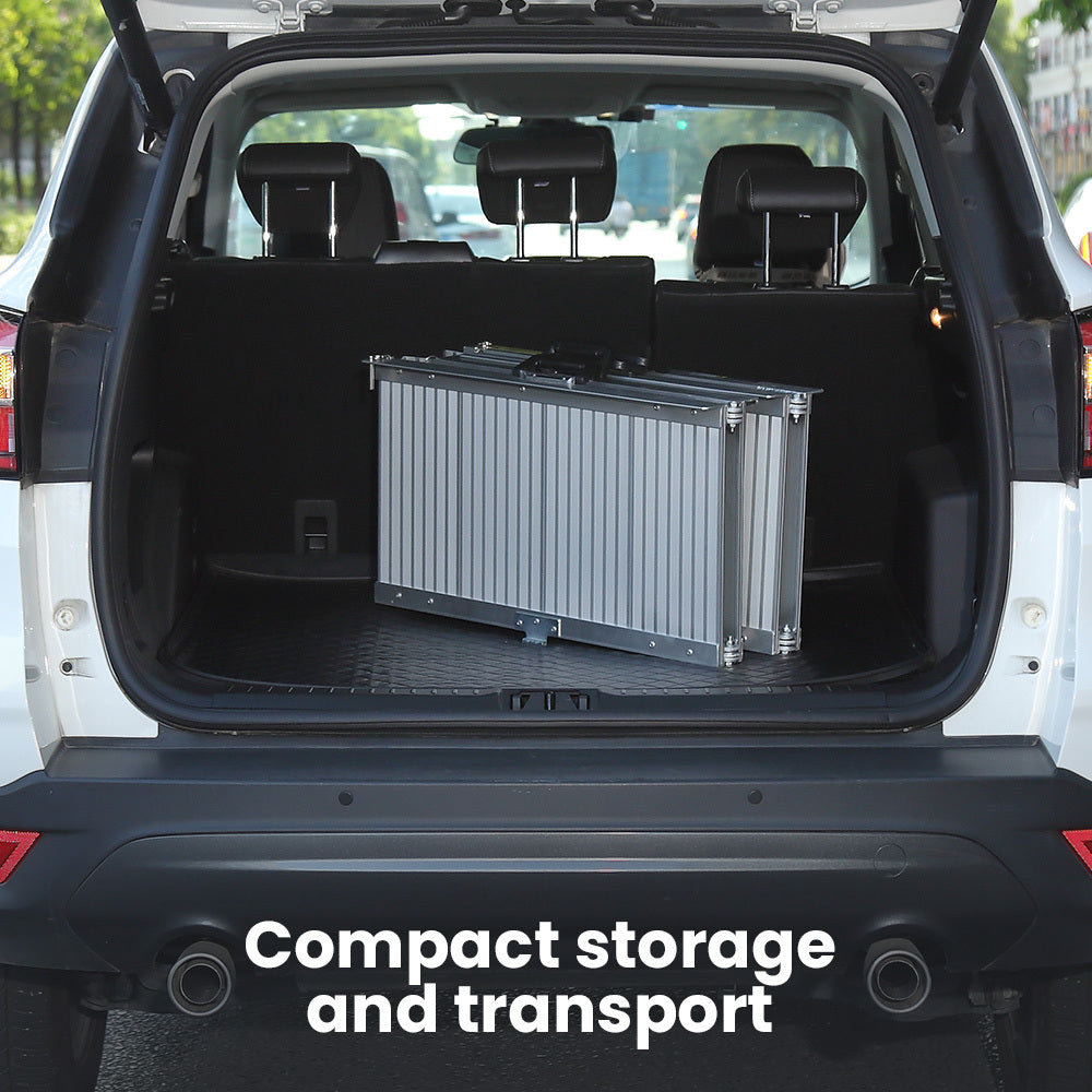 152cm EQUIPMED Portable Folding Aluminum Access Ramp