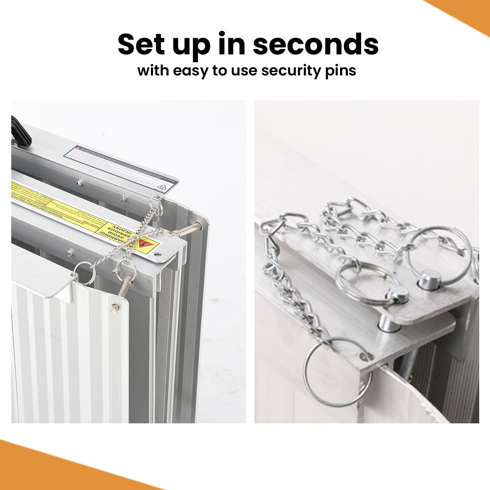 152cm EQUIPMED Portable Folding Aluminum Access Ramp