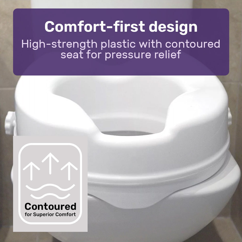EQUIPMED Raised Over Toilet Seat