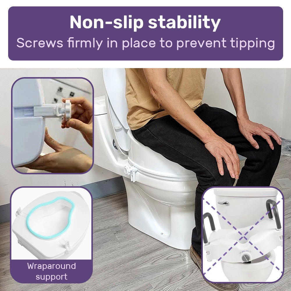 EQUIPMED Raised Over Toilet Seat