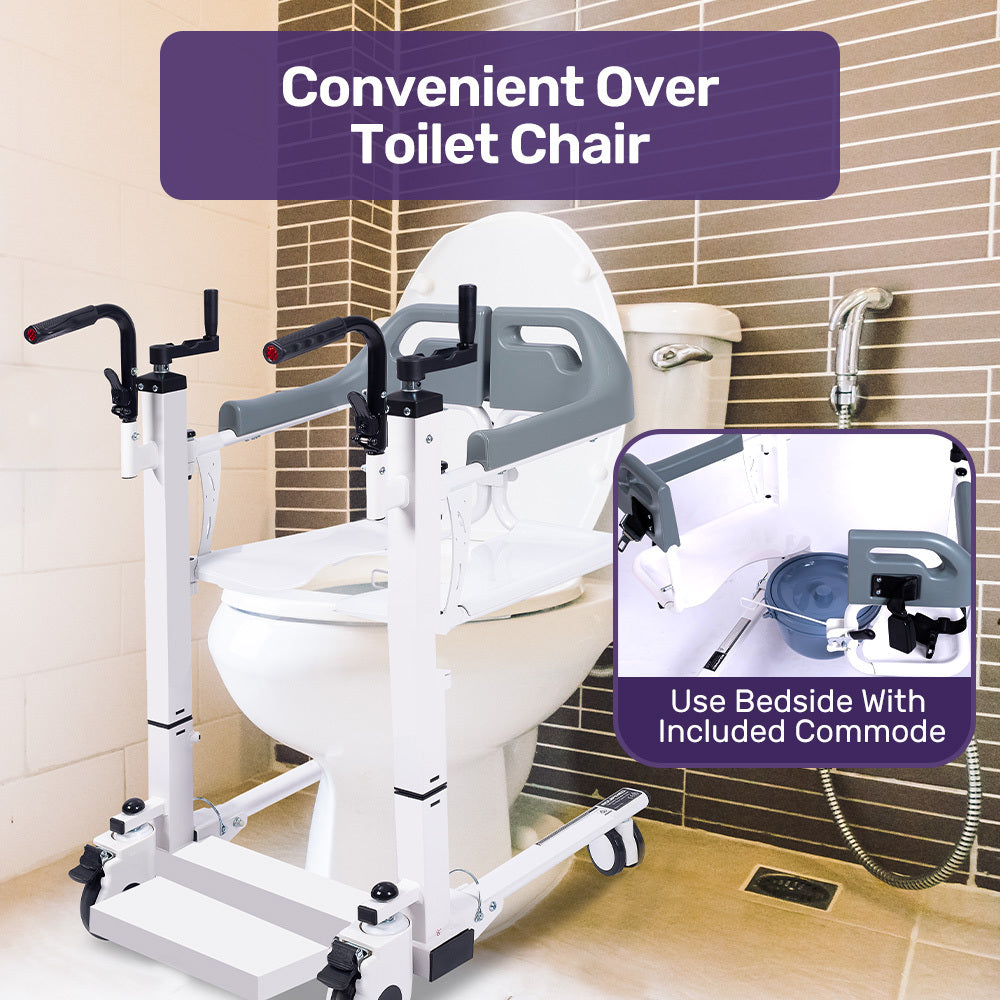 EQUIPMED 4in1 Manual Patient Transfer Lift Chair
