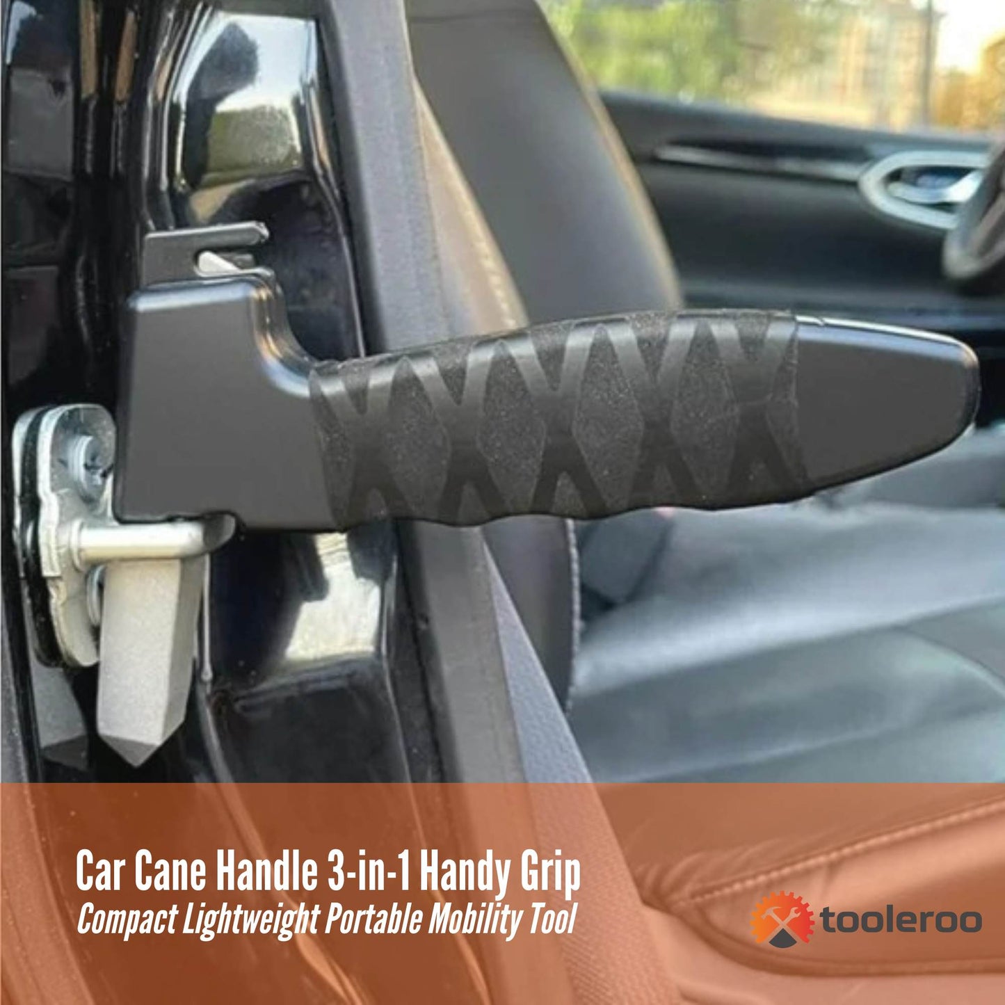 Tooleroo 3-in-1 Car Cane Handle for Effortless Vehicle Mobility