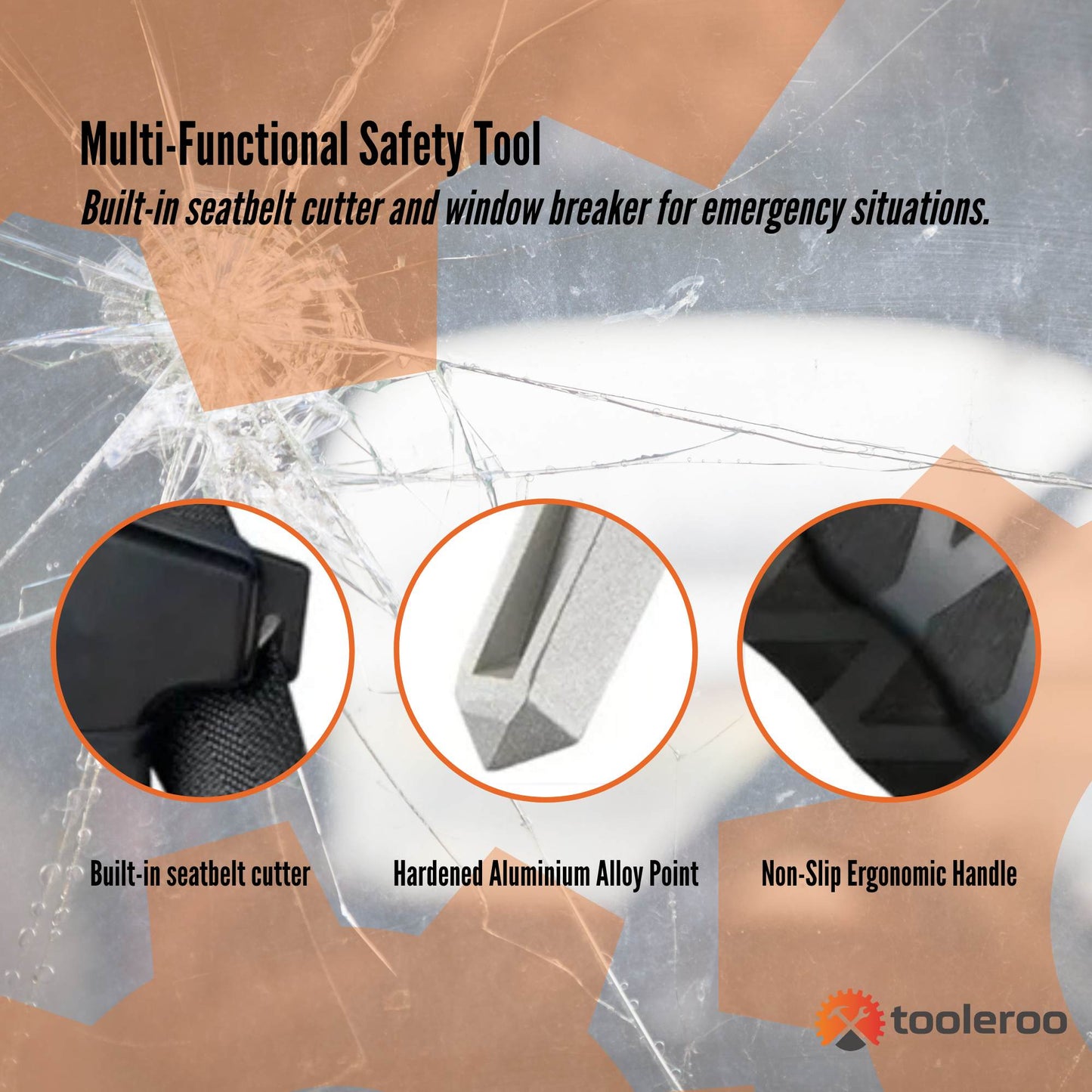 Tooleroo 3-in-1 Car Cane Handle for Effortless Vehicle Mobility